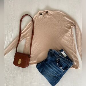 Ted Baker loose beige slanted top